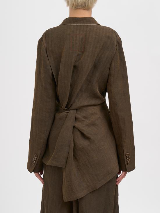 26SS 우마 왕 수트 자켓 NUW6061UW690 BROWN - UMA WANG