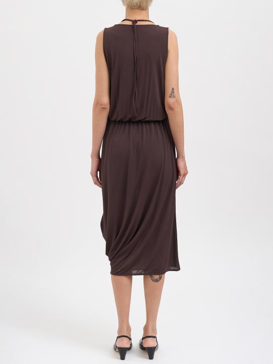 26SS 르메르 미디 원피스 NDR1146LJ1050BR523 BROWN - LEMAIRE