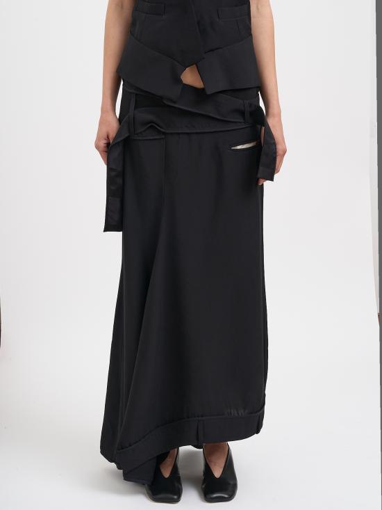 26SS 알레산드라 마치 롱 스커트 N32617002690 BLACK - ALESSANDRA MARCHI