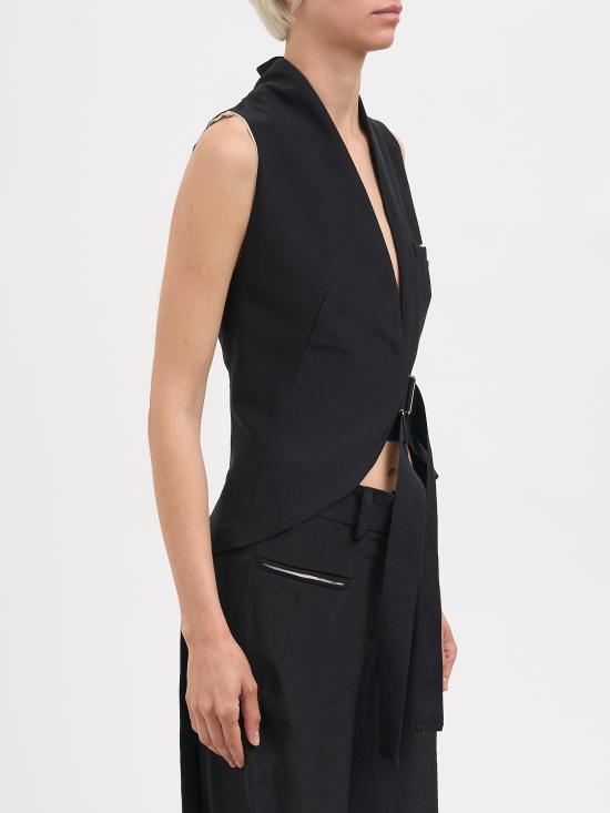 26SS 알레산드라 마치 베스트 N42625002690 BLACK WHITE - ALESSANDRA MARCHI