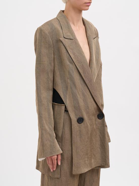 26SS 알레산드라 마치 수트 자켓 N126010053780 BROWN - ALESSANDRA MARCHI
