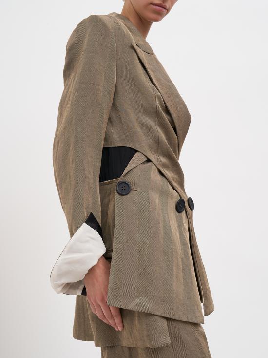 26SS 알레산드라 마치 수트 자켓 N126010053780 BROWN - ALESSANDRA MARCHI