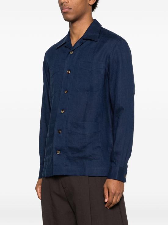26SS 브루넬로 쿠치넬리 셔츠 MM6840648 C011 NAVY - BRUNELLO CUCINELLI