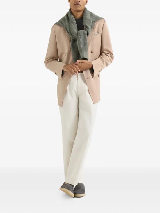 26SS 브루넬로 쿠치넬리 스트레이트 팬츠 MP544H0690 C9002 WHITE - BRUNELLO CUCINELLI