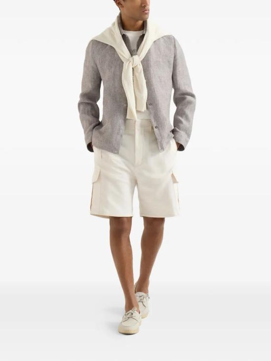 26SS 브루넬로 쿠치넬리 숏팬츠 MP544U0075 C9002 PANNA - BRUNELLO CUCINELLI