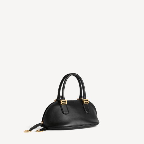 26SS 발렌시아가 볼레로 볼링백 8685852ACJS 1000 BLACKPLUM - BALENCIAGA