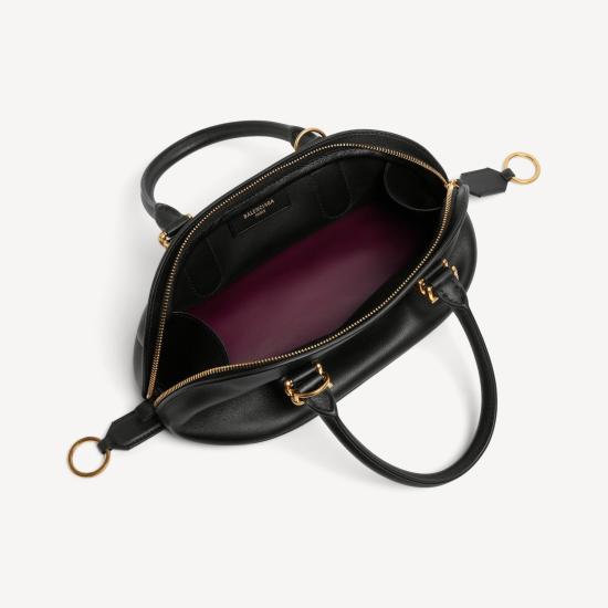 26SS 발렌시아가 볼레로 볼링백 8685852ACJS 1000 BLACKPLUM - BALENCIAGA