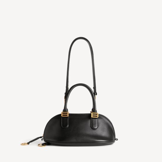 26SS 발렌시아가 볼레로 볼링백 8685852ACJS 1000 BLACKPLUM - BALENCIAGA