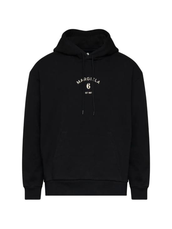 26SS MM6 메종마르지엘라 후드 티셔츠 SH2GU0031M25014 900 BLACK