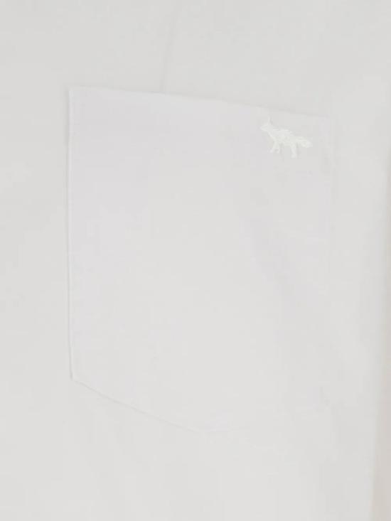 26SS 메종키츠네 긴팔 셔츠 QM00412WC5062 P100 WHITE - MAISON KITSUNE