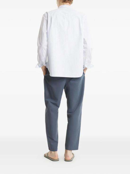 26SS 메종키츠네 긴팔 셔츠 QM00423WC5090 0491 BLUEWHITE - MAISON KITSUNE