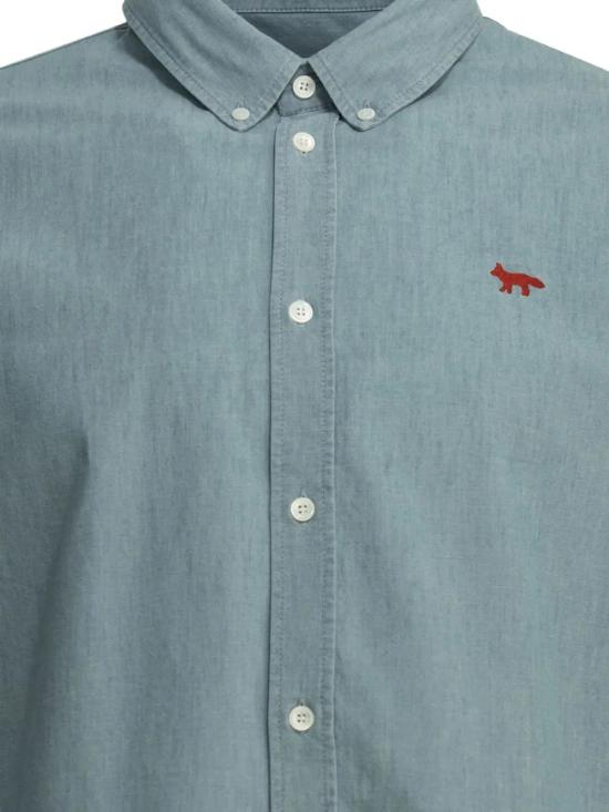 26SS 메종키츠네 긴팔 셔츠 QM00426WC5006 0434 PUREBLUE - MAISON KITSUNE