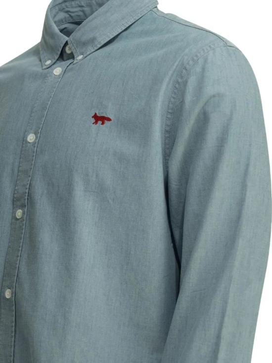 26SS 메종키츠네 긴팔 셔츠 QM00426WC5006 0434 PUREBLUE - MAISON KITSUNE