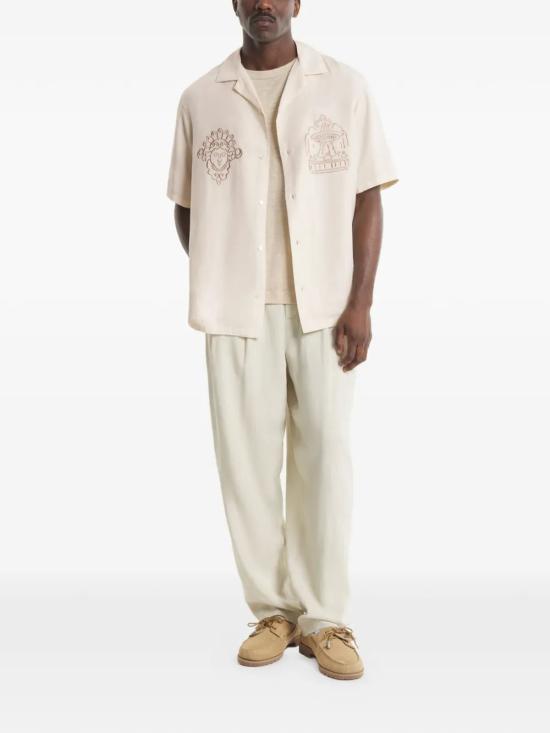 26SS 메종키츠네 반팔 셔츠 QM00403WC5095 0449 CLAY - MAISON KITSUNE