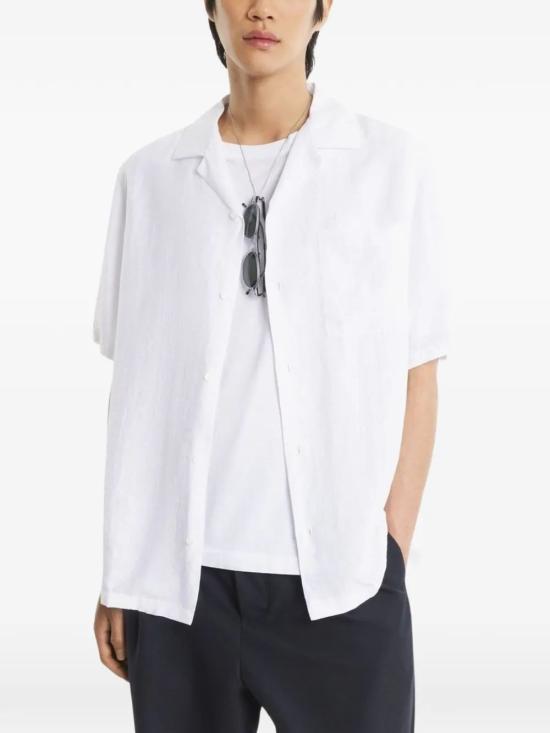 26SS 메종키츠네 반팔 셔츠 QM00405WW9099 P100 WHITE - MAISON KITSUNE