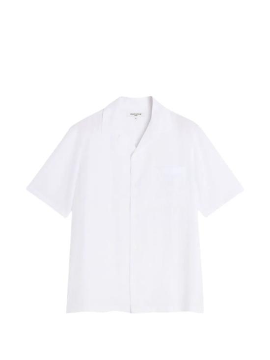 26SS 메종키츠네 반팔 셔츠 QM00405WW9099 P100 WHITE