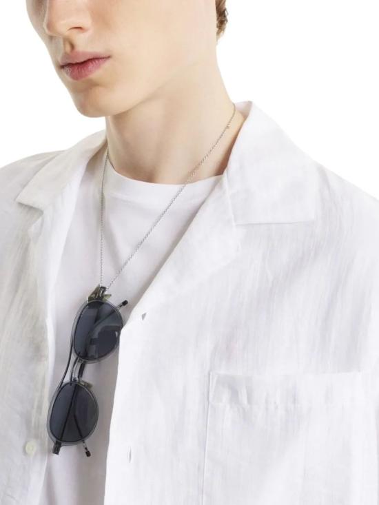 26SS 메종키츠네 긴팔 셔츠 QM00409WF4061 0443 DOVE - MAISON KITSUNE