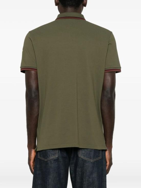 26SS 몽클레어 로고 패치 코튼 폴로 셔츠 L10918A0000589A16 818 GREEN - MONCLER