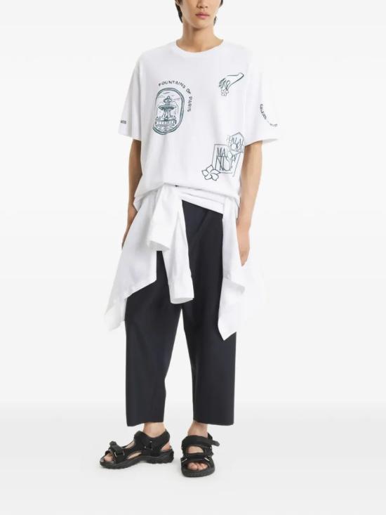 26SS 메종키츠네 반팔 티셔츠 QM00107KJ0119 P100 WHITE - MAISON KITSUNE
