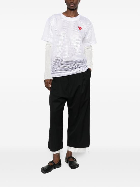 26SS 꼼데가르송 반팔 티셔츠 AXT351051 WHITE - COMME DES GARCONS
