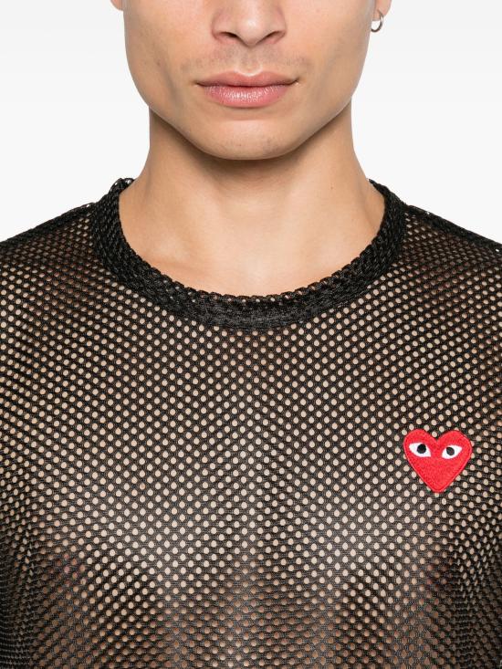 26SS 꼼데가르송 반팔 티셔츠 AXT351051 BLACK - COMME DES GARCONS