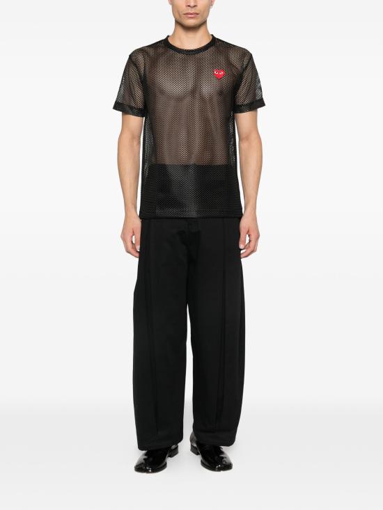 26SS 꼼데가르송 반팔 티셔츠 AXT351051 BLACK - COMME DES GARCONS