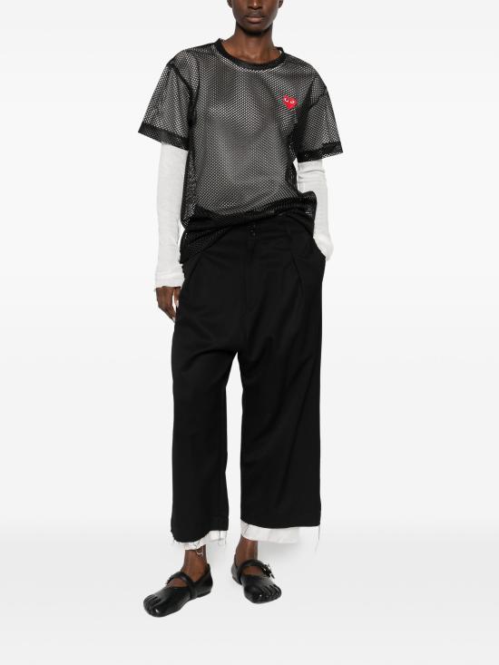 26SS 꼼데가르송 반팔 티셔츠 AXT351051 BLACK - COMME DES GARCONS