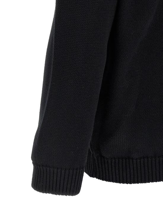 26SS 오프화이트 스웨터 OMHE20QS26KNI001 0001 BLACK - OFF WHITE