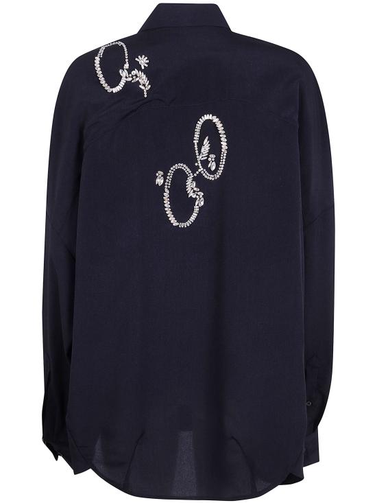 26SS 드리스 반 노튼 블라우스 2610107593078 900 BLACK - DRIES VAN NOTEN