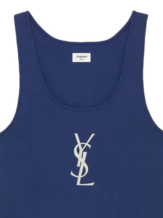 26SS 생로랑 민소매 티셔츠 858319Y38AK 4069 BLEUCOBALT - SAINT LAURENT
