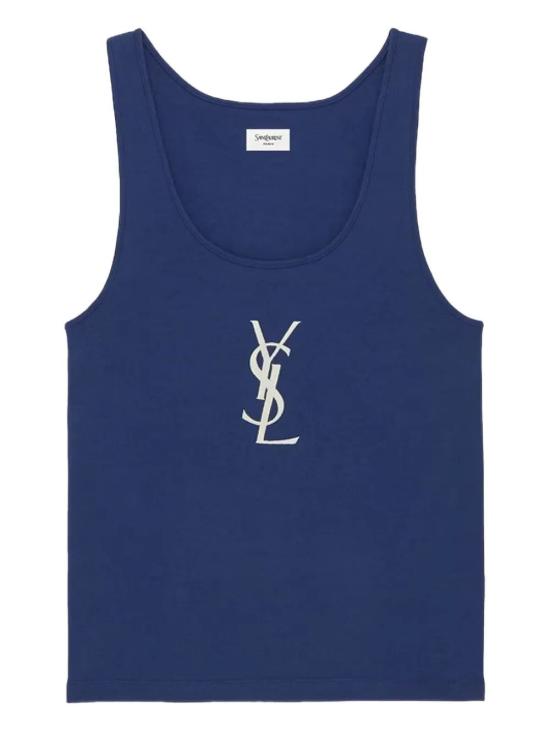 26SS 생로랑 민소매 티셔츠 858319Y38AK 4069 BLEUCOBALT - SAINT LAURENT