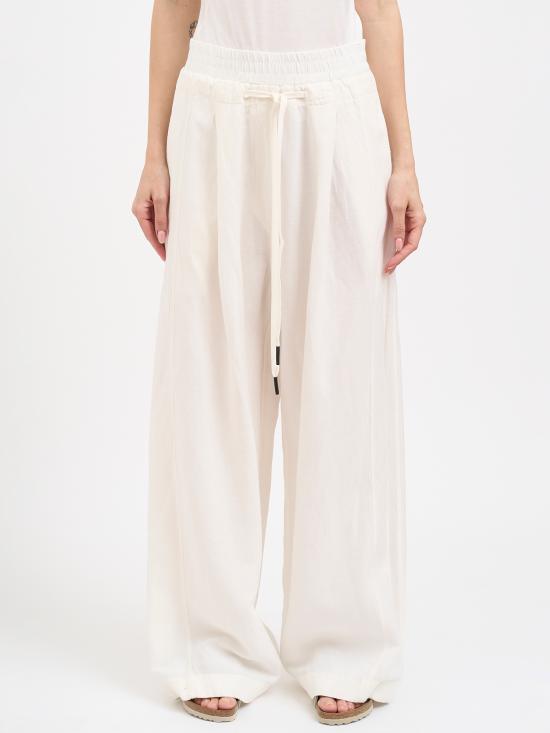 26SS 안드레아 야코브 트레이닝/조거 팬츠 N26WSFT75COTTONLINEN10 WHITE