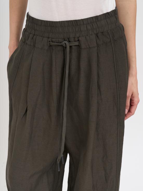 26SS 안드레아 야코브 트레이닝/조거 팬츠 N26WSFT75COTTONLINEN01 BROWN - ANDREA YA'AQOV