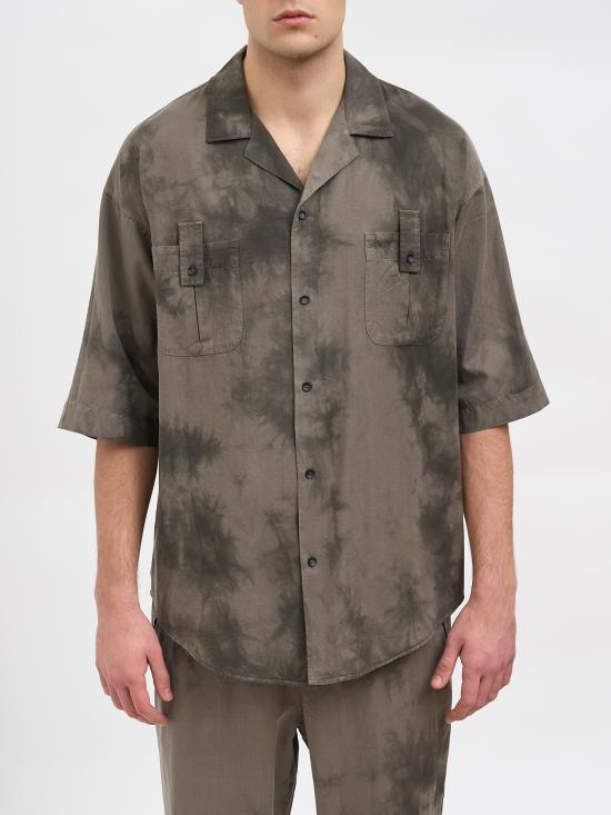26SS 안드레아 야코브 반팔 셔츠 N26MUBO33TCOTTONCUPROT06 GREY