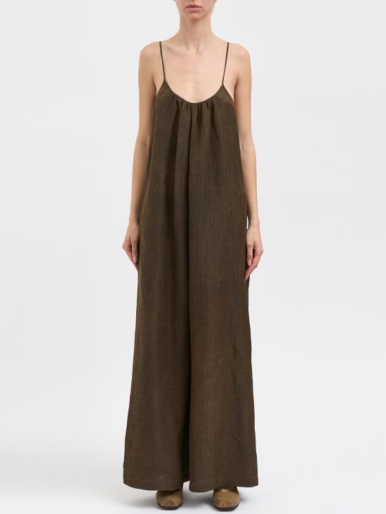 26SS 우마 왕 롱 원피스 NUW3051UW690 BROWN