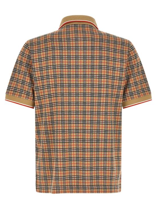26SS 버버리 체크 코튼 블렌드 폴로 셔츠 8119561SANDIPCHECK - BURBERRY