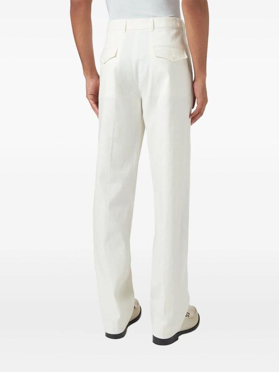 25SS 카사블랑카 스트레이트 팬츠 MS25TR31101 WHITE - CASABLANCA