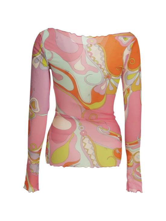 26SS 에밀리오푸치 긴팔 티셔츠 6HJM466H739 027 Multicolor - EMILIO PUCCI