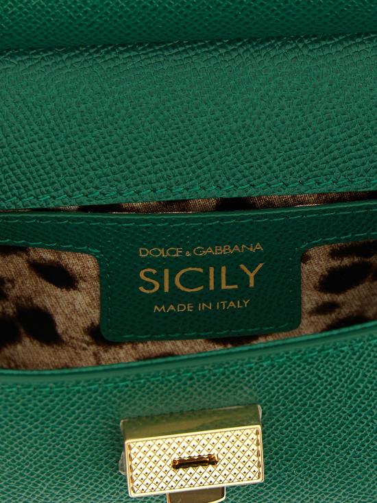 26FW 돌체앤가바나 토트백 시칠리아 핸드백 그린 - DOLCE & GABBANA