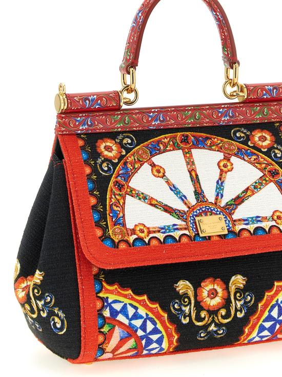 26FW 돌체앤가바나 토트백 시칠리아 핸드백 멀티컬러 - DOLCE & GABBANA