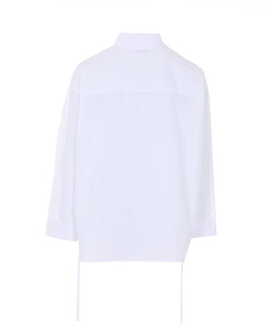 26SS 발렌시아가 레이스 업 셔츠 857835 TRM289000 White - BALENCIAGA