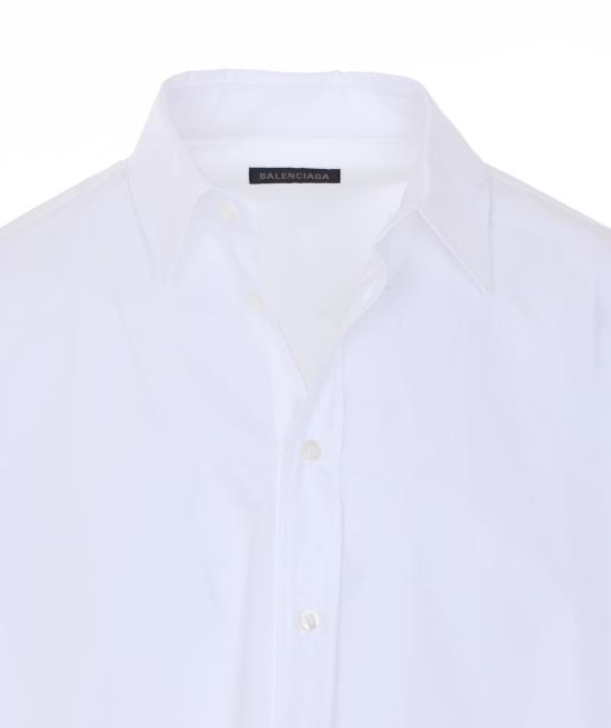 26SS 발렌시아가 레이스 업 셔츠 857835 TRM289000 White - BALENCIAGA