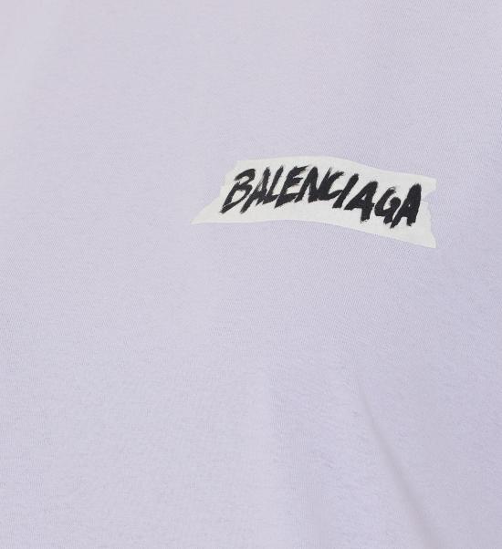 26SS 발렌시아가 마스킹 테이프 티셔츠 850990 TTVL69012 Grey - BALENCIAGA