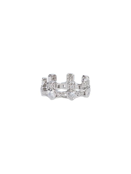 26SS 비비안웨스트우드 반지 6402001P 01P102 PLATINUM WHITE DOM - VIVIENNE WESTWOOD