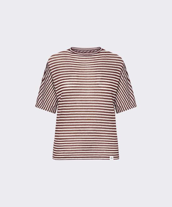26SS 페트레이 반팔 티셔츠 PED5343 99012278 RI004 Bianco marrone