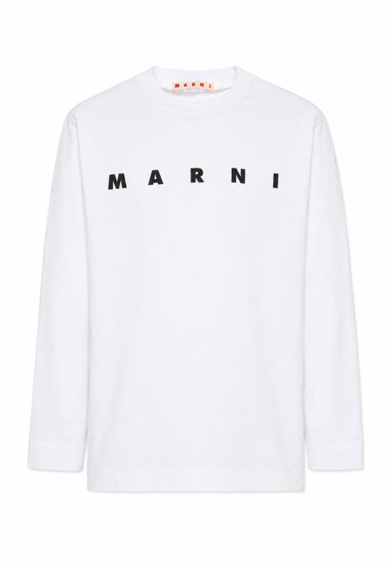 26FW [키즈] 마르니 티셔츠 M01603 M00RF 0M100 WHITE