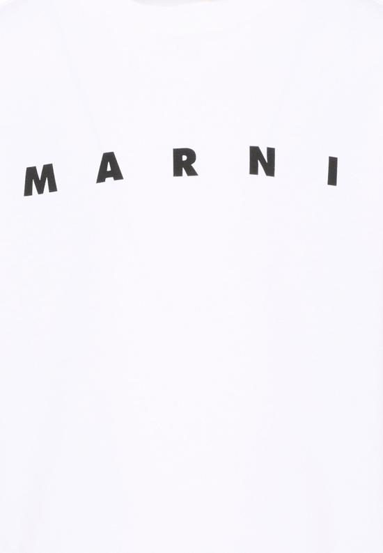 26FW [키즈] 마르니 티셔츠 M01603 M00RF 0M100 WHITE - MARNI