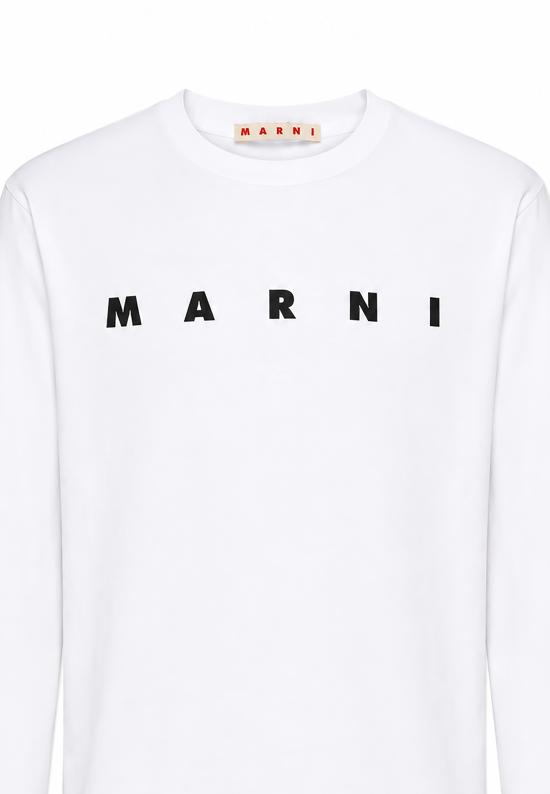 26FW [키즈] 마르니 티셔츠 M01603 M00RF 0M100 WHITE - MARNI