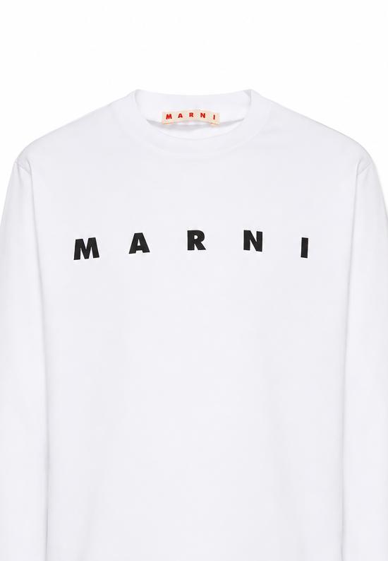 26FW [키즈] 마르니 티셔츠 M01603 M00RF 0M100 WHITE - MARNI