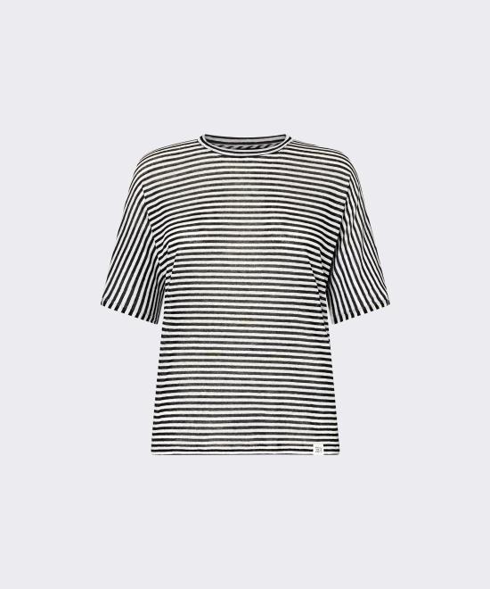 26SS 페트레이 반팔 티셔츠 PED5343 99012278 RI015 Bianco blu